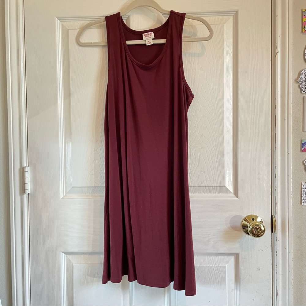 Maroon Tank Top Dress